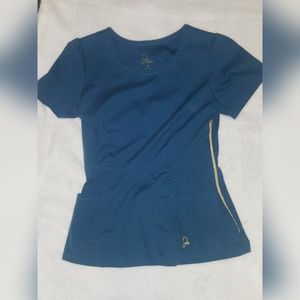 Jaanuu peplum scrub top
